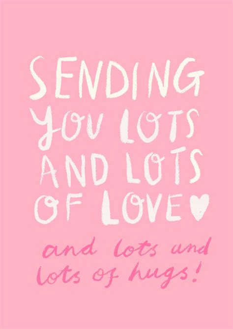 Sending Lots Of Love Card Etsy