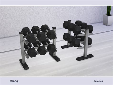 The Sims Resource Strong Hex Dumbbell Rack V2