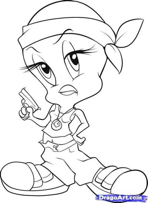 Gangster Cartoon Character Drawings