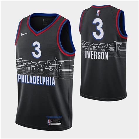 Using the tabs above, check out the top philadelphia 76ers' players to collect, top merchandise and jersey options, autograph guide, game. Men's Philadelphia 76ers #3 Allen Iverson Black City ...