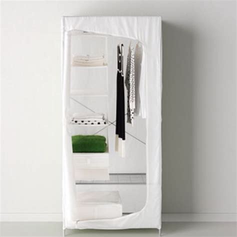 Great for seasonal clothes or when you need to bring your wardrobe with you. IKEA White Portable Wardrobe, Furniture, Others on Carousell
