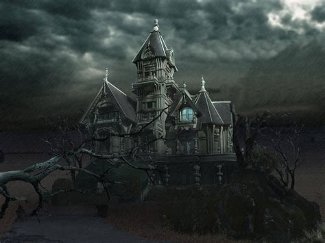 49 Animated Haunted House Desktop Wallpaper