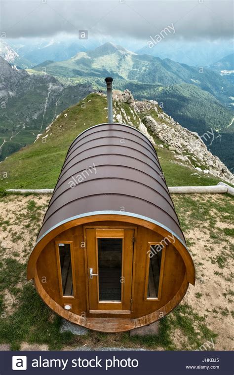 Italy A Sauna With A View At Rifugio Lagazuoi One Of The