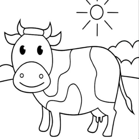 Best Cow Coloring Pages Book For Kids