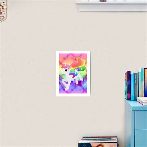 Cute Baby Rainbow Unicorn Art Print For Sale By Lyddiedoodles Redbubble