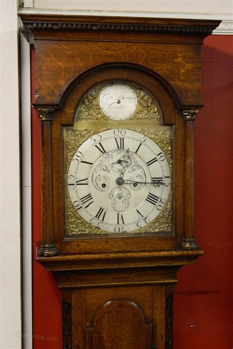 Antiques Atlas Brass Face 8 Day Oak Grandfather Clock