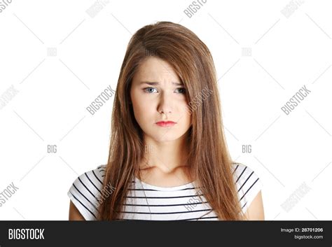 Portrait Young Sad Image And Photo Free Trial Bigstock