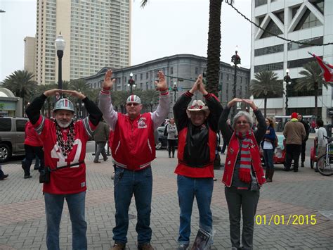 01012015 Tom Hollinger With Buckeye Fans In New Orleans Ohio State