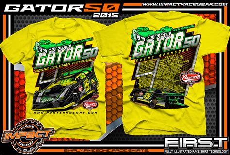 These images are for display purposes only and are not for individual sale through impact racegear. Racing Shirt Designs | Impact RaceGear | 877-743-8337