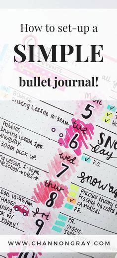 How To Set Up An Awesome Simple Bullet Journal Channon Gray Bullet