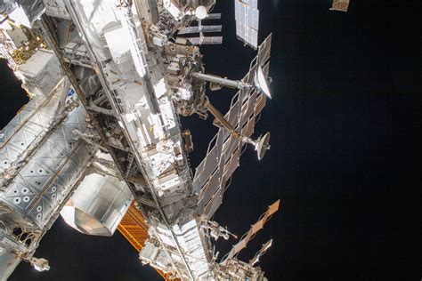 Esa International Space Station During Ams Spacewalk