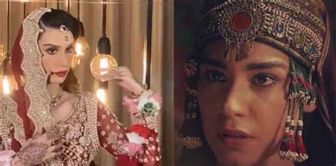 Burcu Kiratli Aka Gokce Hatun Looks Stunning In Bridal Shoot For Ali Xeeshan
