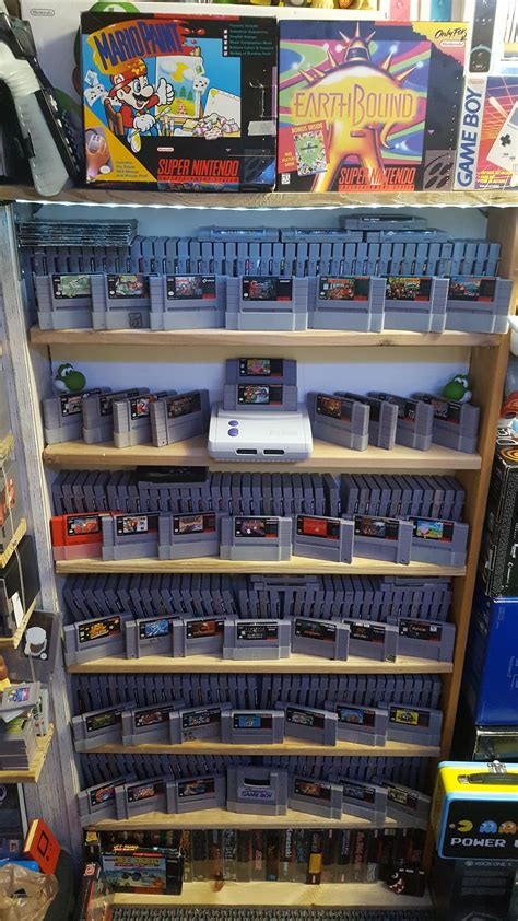 Updated Snes Shelf Looking Good Retro Games Room Game