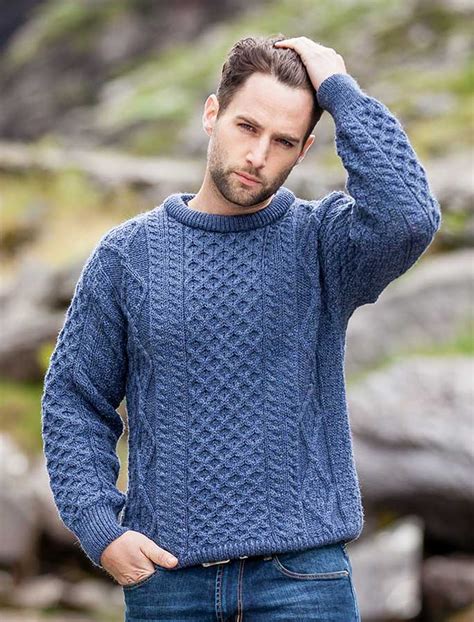 Mens Irish Sweater Mens Fisherman Sweaters Wool Sweater