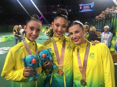 Rhythmic Gymnastics Team Bronze For Australia At The 2018 Commonwealth