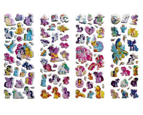Buy My Little Pony Stickers200 Puffy Stickers8 Sheets Party Favors