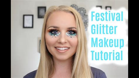 Festival Glitter Makeup Tutorial I Bybrookelle I Julianna Brown Youtube