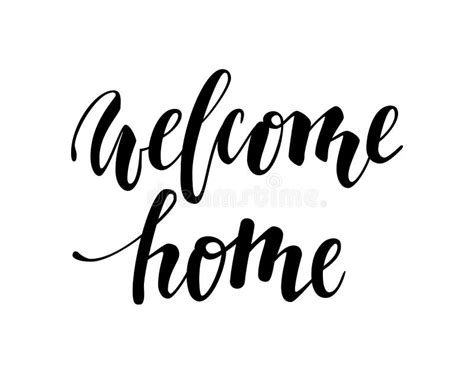 Welcome Home Type Stock Vector Illustration Of Welcome 5033023