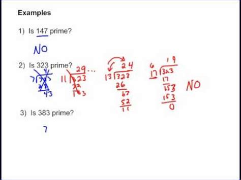 Prime Numbers Part 2 - Example Problems - YouTube