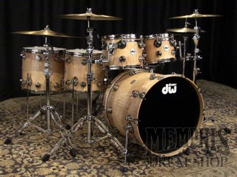 Dw Collectors Exotic Heartwood Curly Maple Drum Set 2210121416
