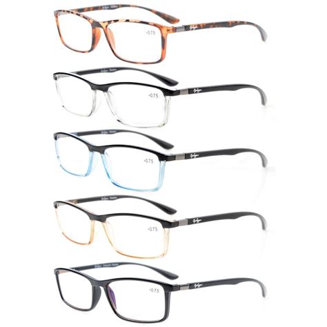 R113 Mix Eyekepper 5 Pack Reading Glasses Clear Vision Stylish Look Unique Hinges Included
