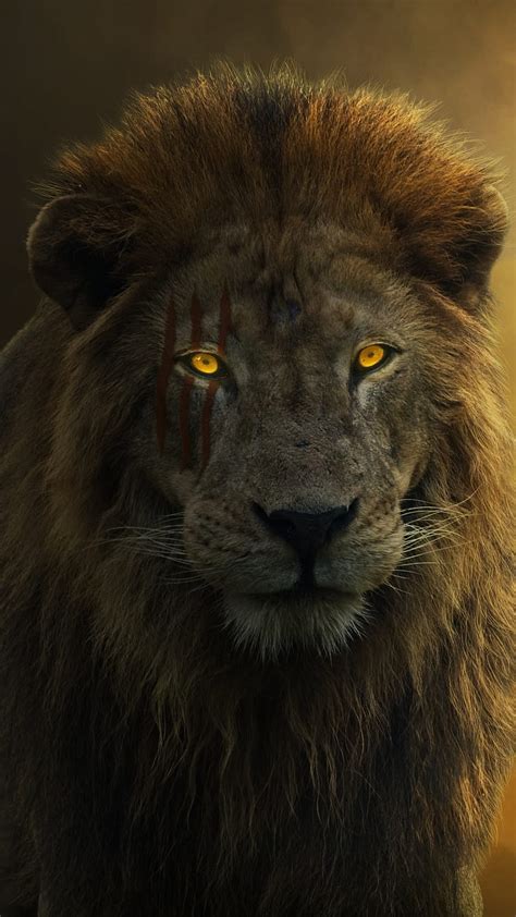King Of The Wild Animal Face Paint Fierce Glow Eye Lion Lion Scar