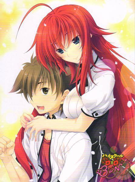 Grafika Highschool Dxd Anime Couple And Rias Gremory Personaje