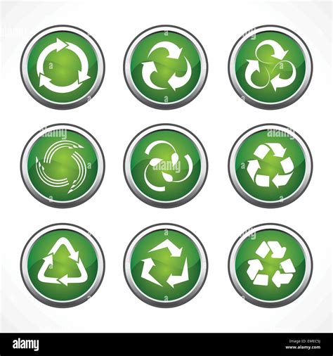 Conjunto De Iconos Y S Mbolos De Reciclaje Imagen Vector De Stock Alamy