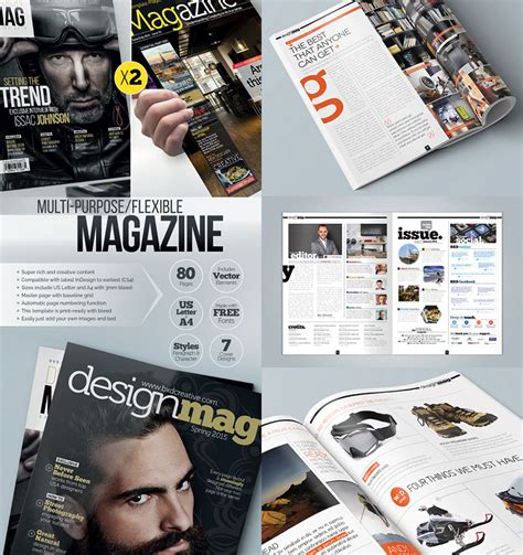 20 Template Majalah Dengan Desain Tata Letak Cetak Kreatif Envato Tuts