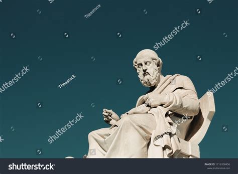 Statue Ancient Greek Philosopher Plato Athens Stock Photo Edit Now