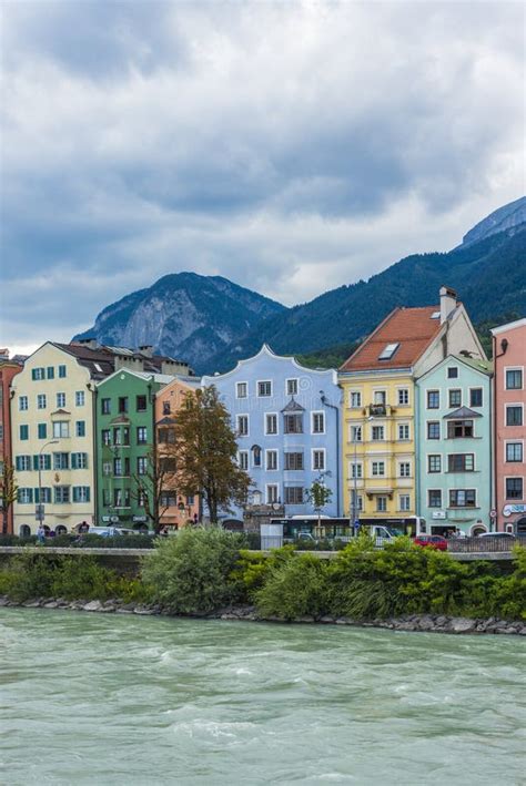 Inn River On Its Way Through Innsbruck Austria Editorial Photography