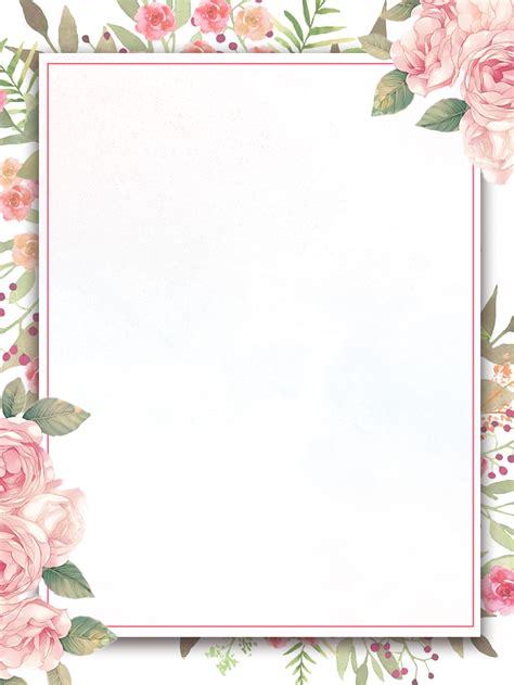 Flower Frame Design Background Idalias Salon