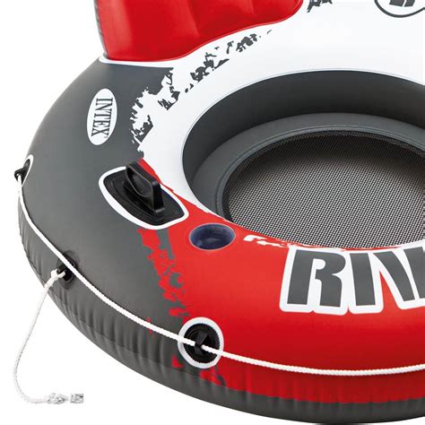 Intex River Run Inflatable Floating Water Tube Lake Pool Ocean Raft Red And Blue Ebay