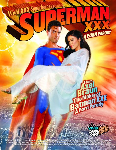 Carátula Del Dvd De Superman Xxx A Porn Parody Comics En 8mm