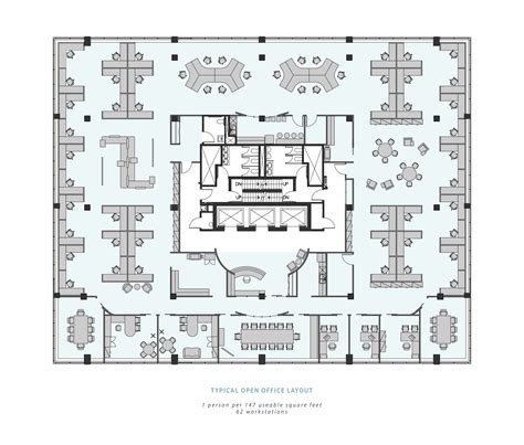 Plan 3 Open Office Layout Web Mar21 13 Metcalfe Realty Company Limited
