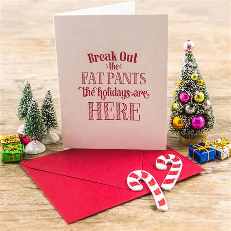 Funny Holiday Greeting Card Aandp Designs Letterpress Print Shop