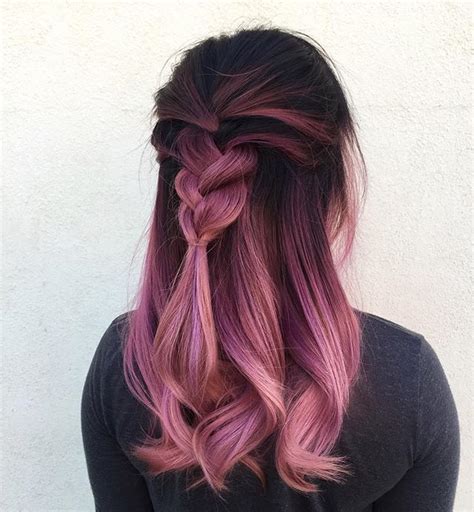 Red and pastel pink hair. r0$e g0Ld @kfebre | Hair styles, Pink hair, Dyed hair