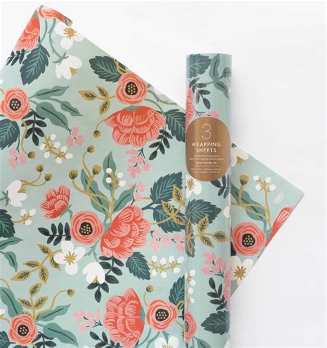 Floral Summer Bouquet Wrapping Paper Set Of Three By Little Baby