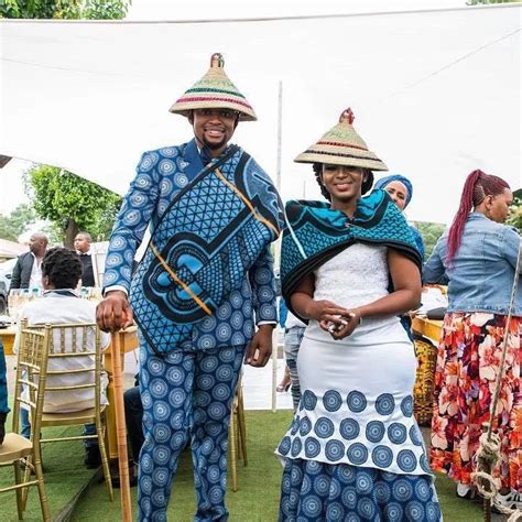 sotho traditional attires 2022 for african couples shweshwe 4u