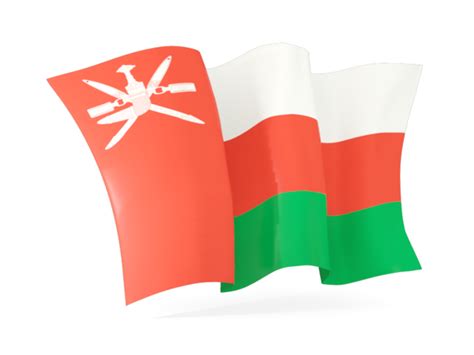 Waving Flag Illustration Of Flag Of Oman