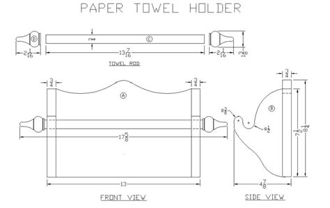 How To Build An Oak Paper Towel Holder Woodworking Plans At