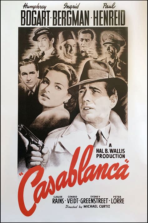 Description Print Depicts Classic Movie Poster Featuring Ingrid