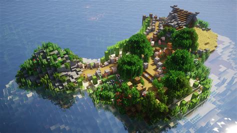 Simple Survival Island Base Minecraft Map