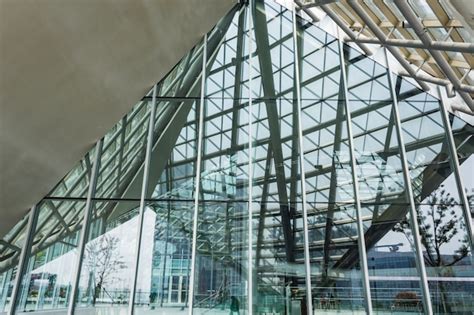 Glass Structure And Steel Photo Free Download