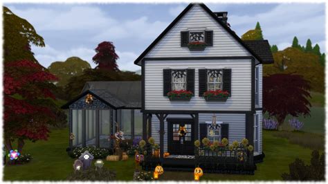 The Sims 4 Speed Build Seasons Halloween House No Cc Youtube