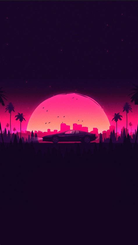 Retro Sunset Wallpapers Wallpaper Cave