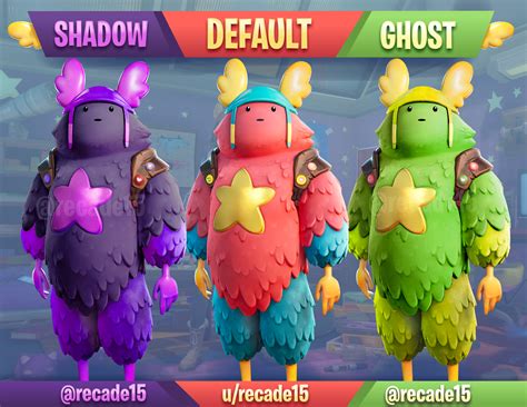 This outfit was available as a reward by unlocking level 100 of battle pass from chapter 2 season 2. Guff - Shadow and Ghost styles (Skin Variant Concept ...