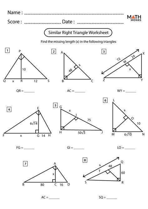 Https://tommynaija.com/worksheet/geometry Worksheet Similar Triangles