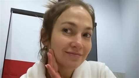 Bare Faced Jennifer Lopez Shares Her Skincare Routine Reveals Secret