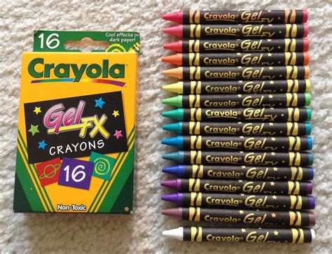 Crayola Gel Markers And Gel Fx Crayons Whats Inside The Box Crayon